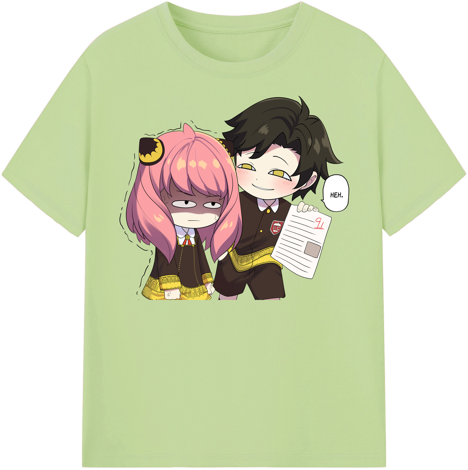 （画像用） SPY×FAMILY间谍家家酒 綿100％半袖Tシャツ（フロントプリント）
